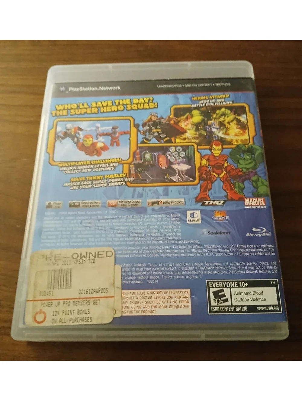 Marvel Super Hero Squad: The Infinity Gauntlet (Sony PlayStation 3, 2010)